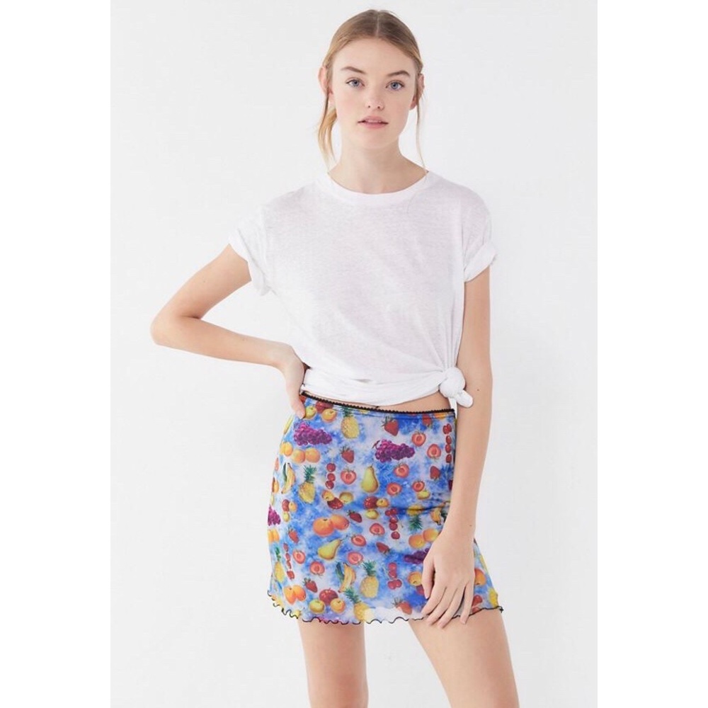 Urban Outfitters Printed Fruit Skirt